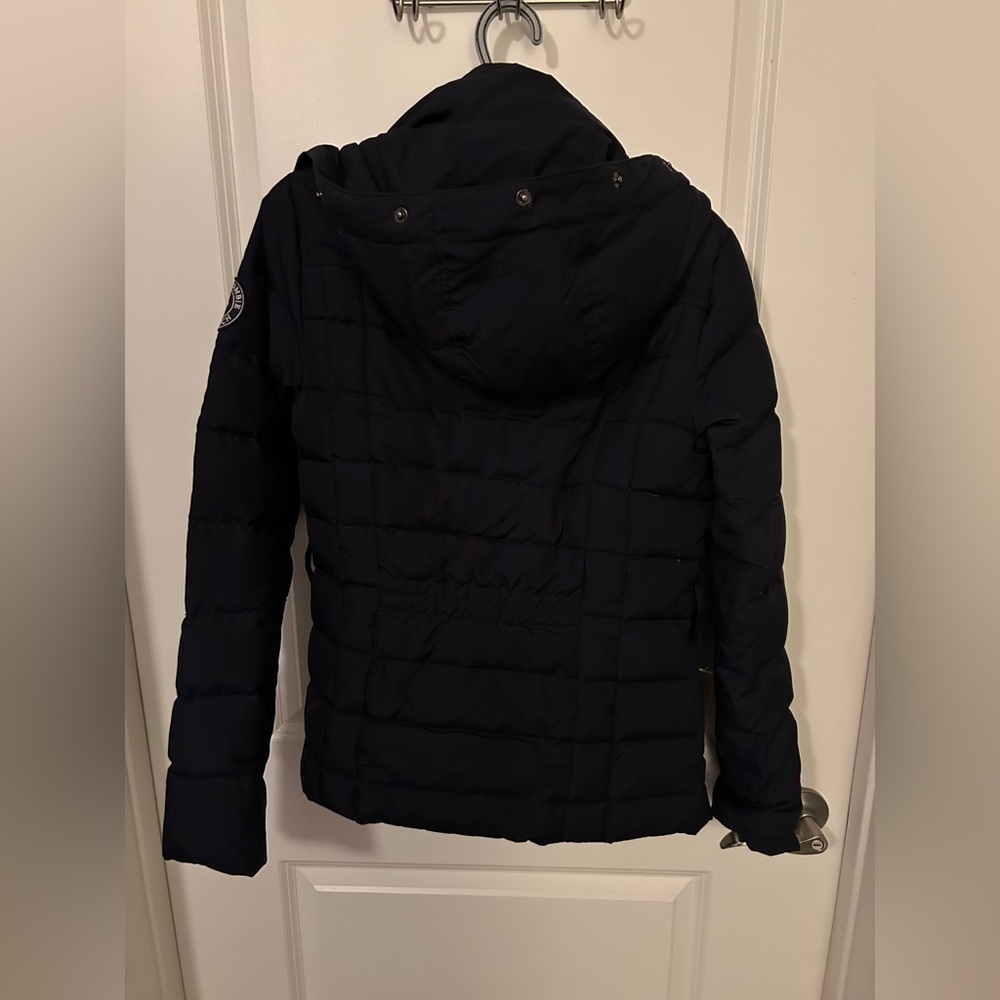 Abercrombie & Fitch Navy Puffer Coat - Picture 4 of 6